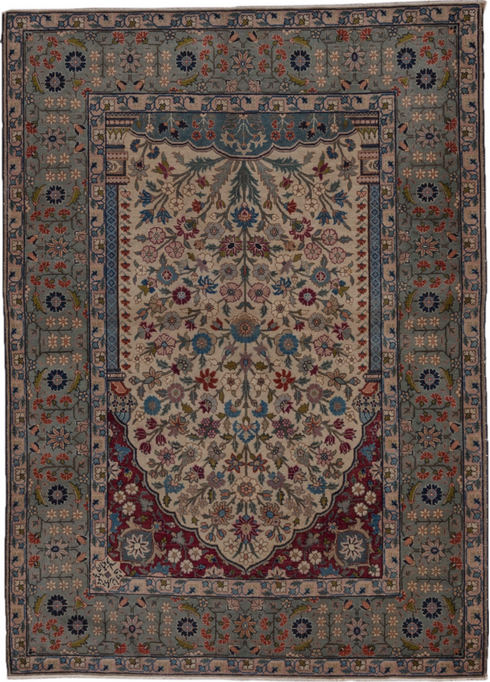 Antique Tabriz Area Rug (4' x 6')